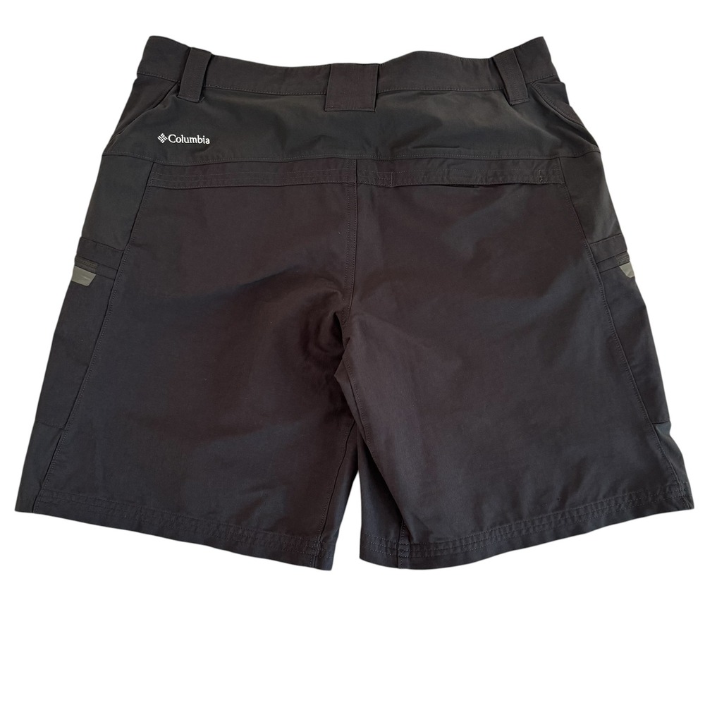 Columbia Omni-Wick 34x10 Black Belted Men's Hiking Cargo Shorts XM4057 - Picture 2 of 8